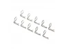 Traxxas Body clip (mounting clip) angled 90-degrees (10)