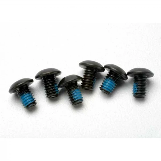 Traxxas Screws 4x6mm button-head machine (hex drive) (with threadlock) (6)