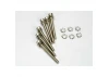 Traxxas Screws 3x28mm cap-head machine (hex drive) (6)/ 3x6mm ELW (6)