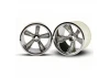 Traxxas Pro Star Chrome Wheels - 2.2 Inch Diameter - 12mm Hex Fit