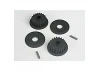 Traxxas Pulleys 20-groove (middle) (2)/flanges (2)/ axle pins (2)