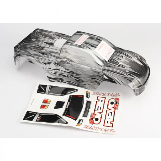Traxxas Body Revo 3.3 ProGraphix (replacement for painted body. Graphics are printed requires paint final color application)/decal sheet