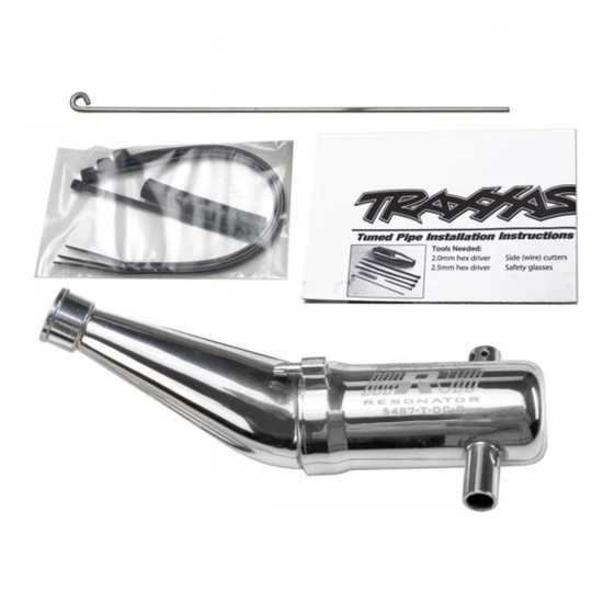 Traxxas Resonator Tuned pipe R.O.A.R. legal (Aluminium double-chamber) (fits MAXX vehicles with TRX Racing Engines)
