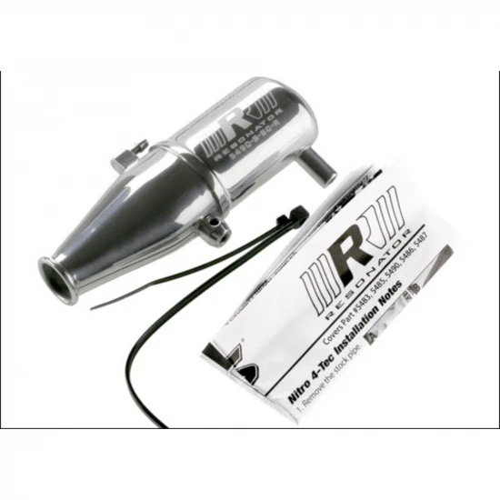 Traxxas Resonator tuned pipe R.O.A.R. legal (single-chamber enhances low to mid-RPM power) (for Revo Slayer with TRX Racing Engines)
