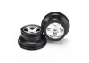 Traxxas Short Course Chrome SCT Wheels - Black Beadlock - 12mm Hex (2) (2WD Front)