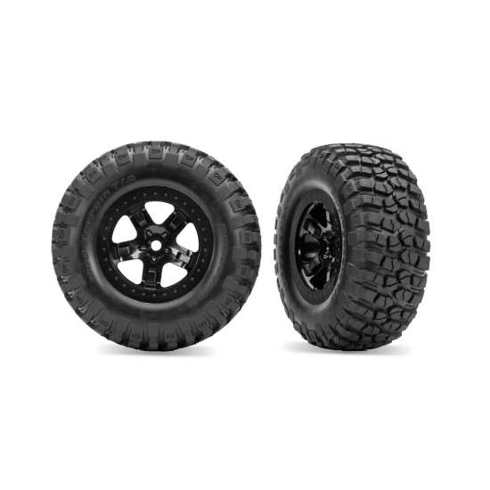 Traxxas SCT Black Wheels + BFGoodrich Tyres (2)