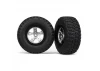 Traxxas BF Goodrich Short Course Tyres on SCT Chrome/Black Wheels - 12mm Hex (2)