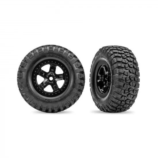 Traxxas SCT Black Wheels + BFGoodrich Tyres (2)