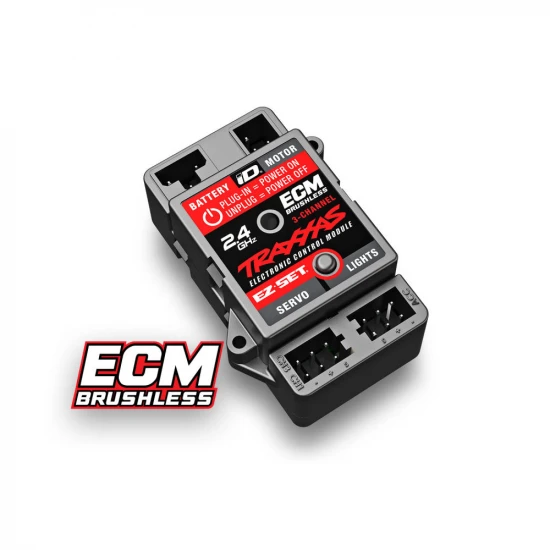 Traxxas TRX-4M Brushless Power System, waterproof (includes ECM Brushless electronic control module (3-channel) and 3350Kv brushless motor)