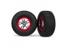 Traxxas BF Goodrich Soft Short Course Tyres on SS Chrome/Red Wheels