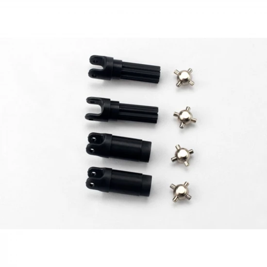 Traxxas Half shafts left or right (internal splined half shaft (2)/external splined half shaft) (2)/ metal u-joints (4)