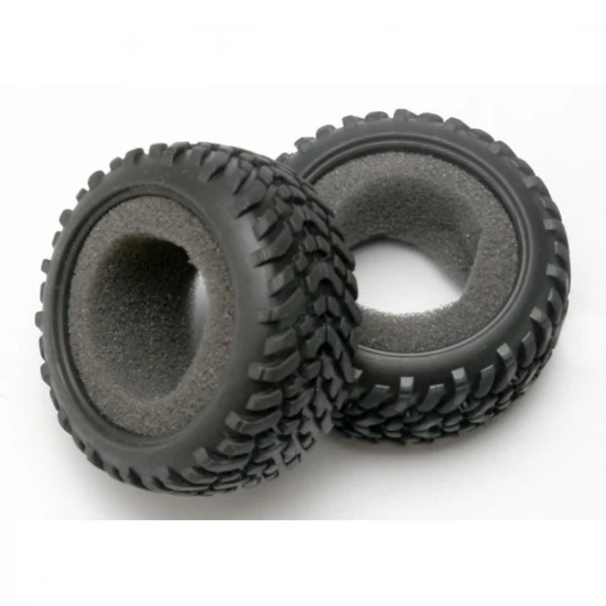 Traxxas Tires off-road racing SCT dual profile (1 each right left)/ foam inserts (2)