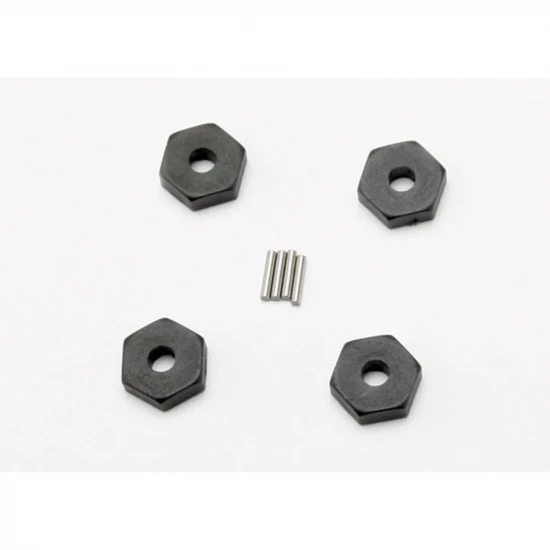 Traxxas Wheel hubs hex (4)/ axle pins (1.5x8mm) (4)