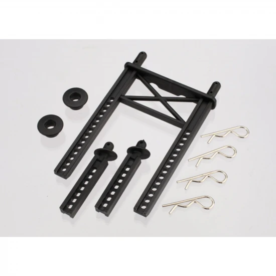 Traxxas Body mount rear/ body mount posts front (2)/body washer rear (2) (for Fiesta/Rally body)