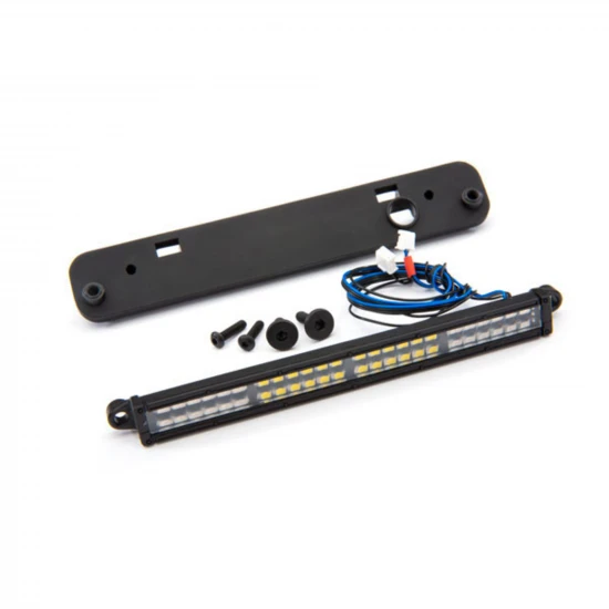 Traxxas LED light bar, rear, Red (with White reverse light) (high-voltage) (24 Red LEDs, 24 White LEDs, 100mm wide)/ light bar mount (fits MAXX, MAXX Slash, X-MAXX, or XRT)