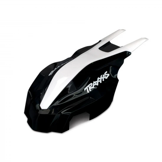 Traxxas Canopy front black/white Aton