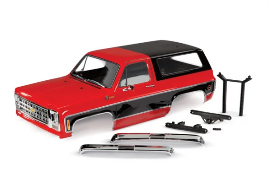 Traxxas Body, Blazer (1979) Complete Clipless, Red