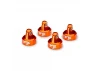 Traxxas Fox Orange Aluminium GTR Shock Caps (4)