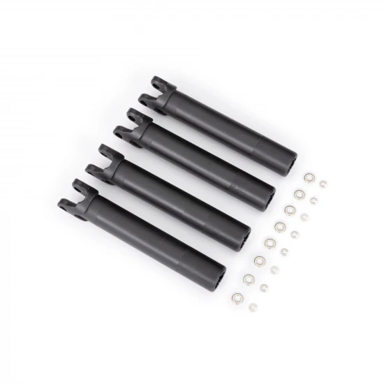 Traxxas Half shafts, outer (extended, front or rear) (4)/ e-clips (8) (for use with 8995 WideMaxx suspension kit)