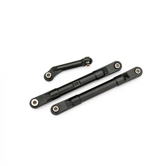 Traxxas Toe links, molded composite, 98mm (88mm centre to centre) (black) (2)/ steering link (1)