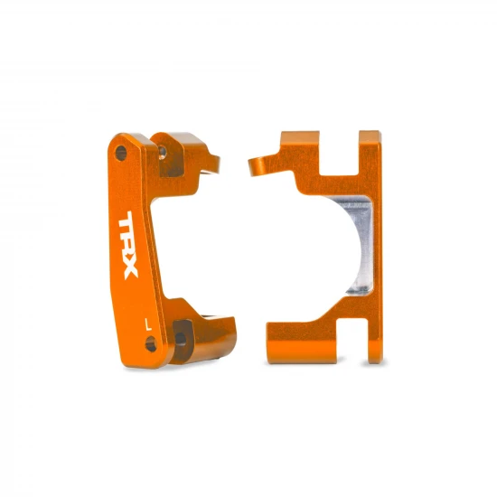 Traxxas Caster blocks (c-hubs), 6061-T6 aluminium (orange-anodised), left + right (for use with 9080 upgrade kit)