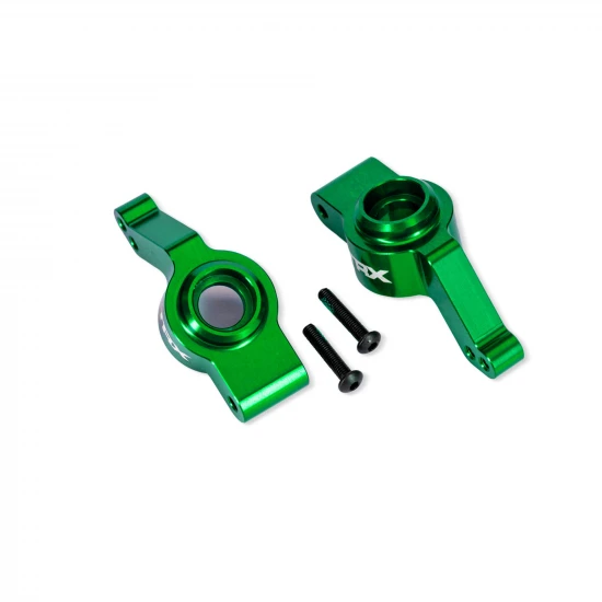Traxxas Carriers, stub axle, rear, 6061-T6 aluminium, left + right (green-anodised) (for use with 9080 upgrade kit)