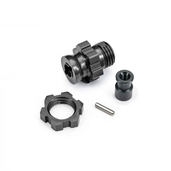 Traxxas Wheel Hub/Nut 17mm Splined Grey