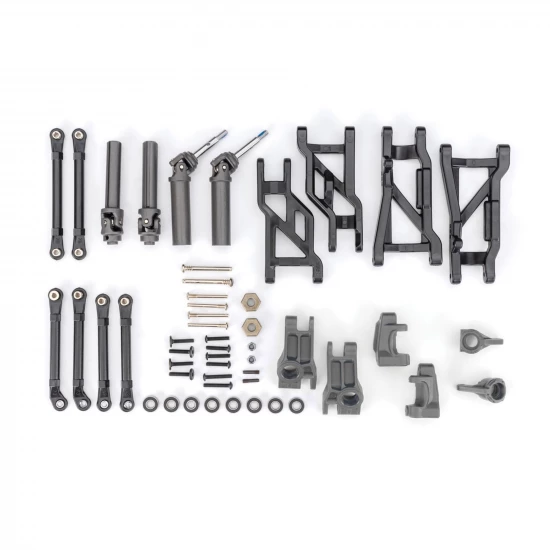 Traxxas Outer Driveline + Suspension Upgrade Kit, extreme heavy duty, gray (fits Slash 2WD)