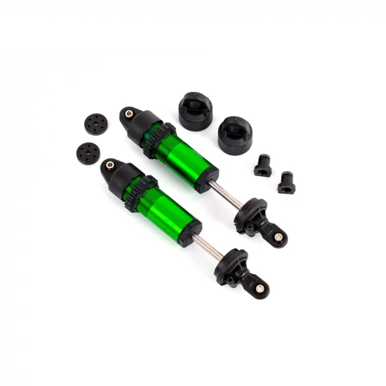 Traxxas Shocks, GT-Maxx, aluminium (green-anodised) (fully assembled w,o springs) (2)
