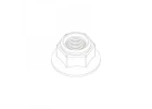 UDI RC M4 Hex Flanged Lock Nut