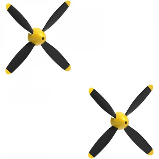 Volantex Propeller Full Set 4 Blade 2 Set Prop Saver Shaft