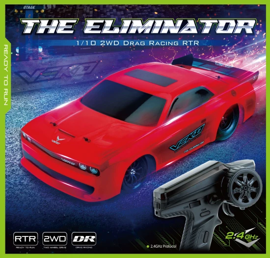 Veko Eliminator Charger 1:10 Carbon Drag Racer