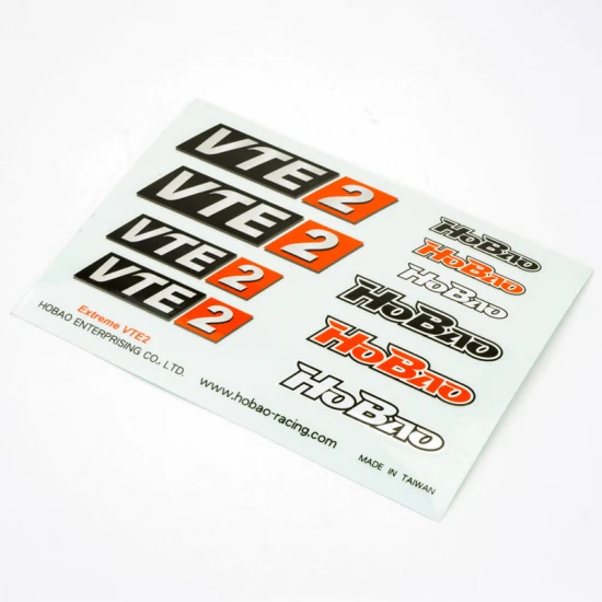 Hobao Hyper VTE2 Decal Sheet