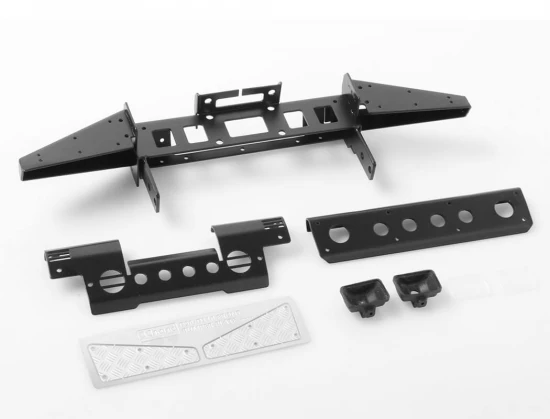 RC4WD Metal Front Bumper W/Lights For Gelande II D90/D110
