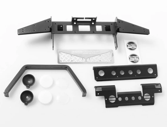 RC4WD Metal Front Bumper W/Stinger A Nd Lights For Gelande II D90/D