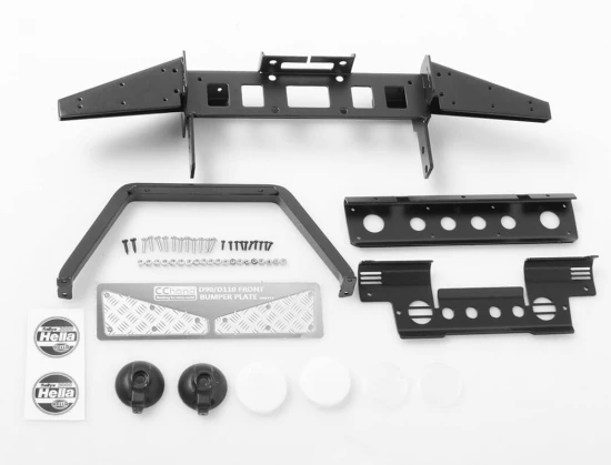 RC4WD Metal Front Bumper W/Stinger A Nd Lights For Gelande II D90/D
