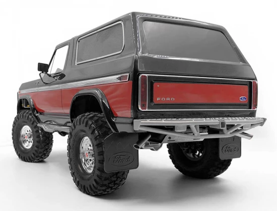 RC4WD Ks Rear Bumper For Traxxas TRX-4 79 Bronco Ranger Xlt (Silver)