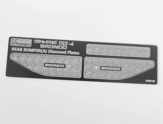 RC4WD Ranch Rear Step Bumper For Traxxas TRX-4 79 Bronco Ranger Xlt (Silver)