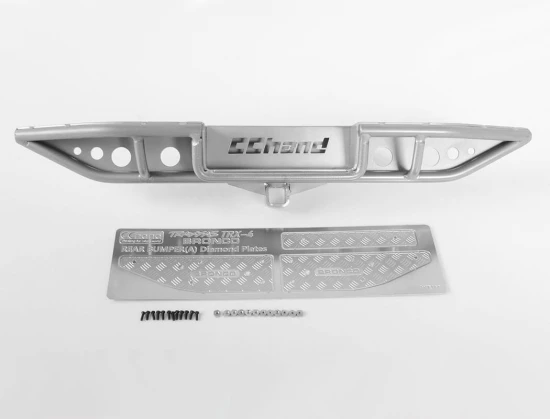 RC4WD Ranch Rear Step Bumper For Traxxas TRX-4 79 Bronco Ranger Xlt (Silver)