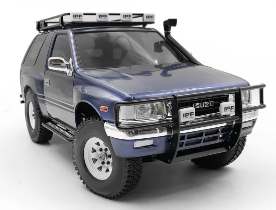 RC4WD Ranch Front Grille Guard W/Lights For Tamiya 1:10 Isuzu Mu Type X CC-01 (Black)