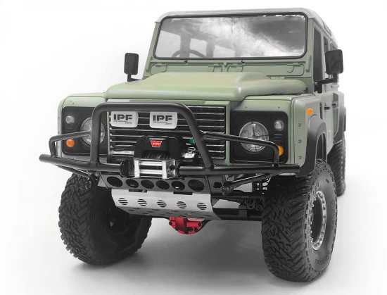 RC4WD Hull Front Bumper W/ Steering Guard + Ipf Lights For Gelande II (D90/D110)