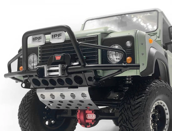 RC4WD Hull Front Bumper W/ Steering Guard + Ipf Lights For Gelande II (D90/D110)