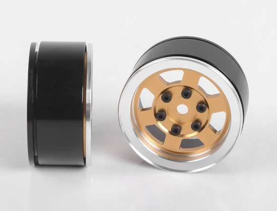 RC4WD Six-Spoke 1.55 Internal Beadlock Wheels (Gold)