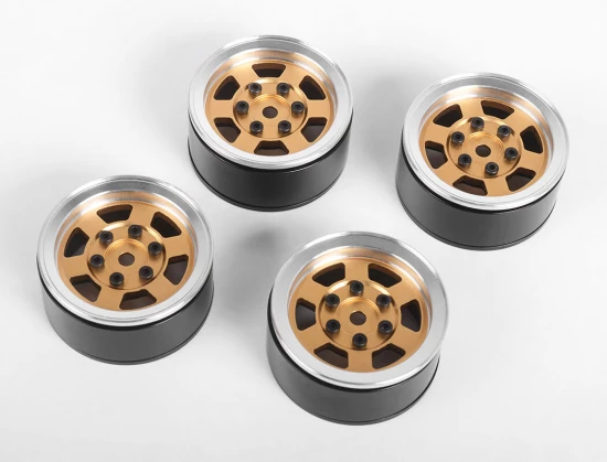 RC4WD Six-Spoke 1.55 Internal Beadlock Wheels (Gold)