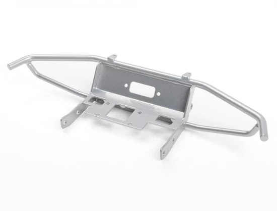 RC4WD Guardian Steel Front Winch Bumper W/Ipf Lights For Axial 1:10 SCX10 II Umg10 (Silver)
