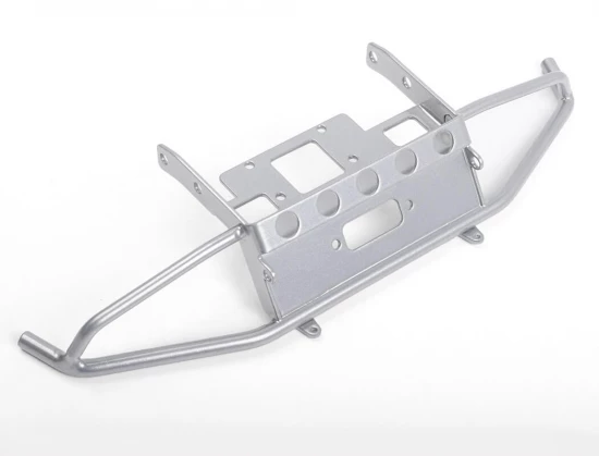RC4WD Guardian Steel Front Winch Bumper W/Ipf Lights For Axial 1:10 SCX10 II Umg10 (Silver)