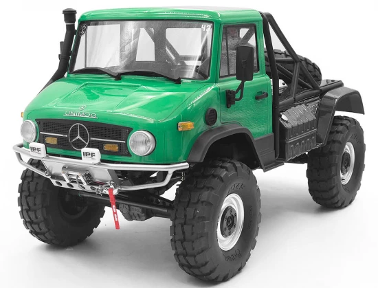 RC4WD Guardian Steel Front Winch Bumper W/Ipf Lights For Axial 1:10 SCX10 II Umg10 (Silver)