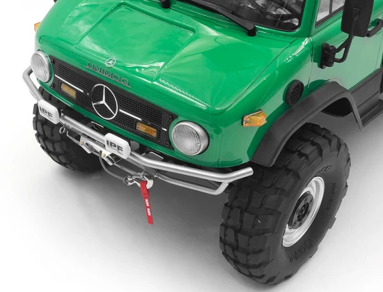 RC4WD Guardian Steel Front Winch Bumper W/Ipf Lights For Axial 1:10 SCX10 II Umg10 (Silver)