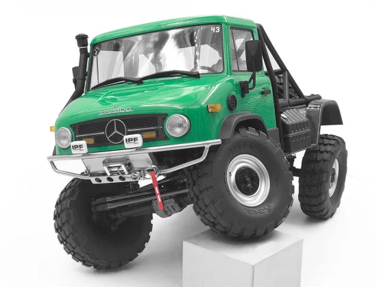 RC4WD Guardian Steel Front Winch Bumper W/Ipf Lights For Axial 1:10 SCX10 II Umg10 (Silver)