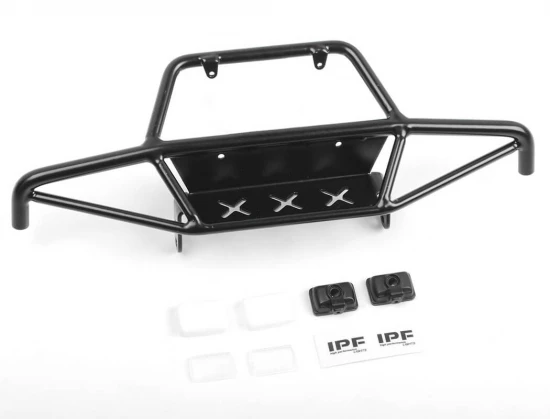 RC4WD Tri-X Steel Stinger Front Bumper W/Ipf Lights For Vanquish Vs4-10 Origin Body (Black)